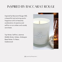 Load image into Gallery viewer, Inspired by Baccarat Rouge Scented Candles
