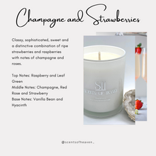 Load image into Gallery viewer, Champagne and Strawberries Scented Candles