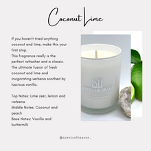 Load image into Gallery viewer, Coconut Lime Scented Candles