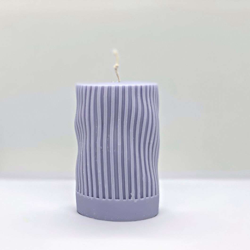 Tall Lines Candle - Purple