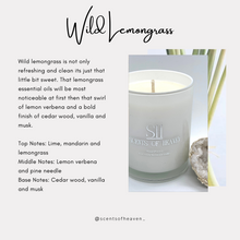 Load image into Gallery viewer, Wild Lemongrass Scented Candles