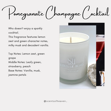 Load image into Gallery viewer, Pomegranate Champagne Cocktail Scented Candles