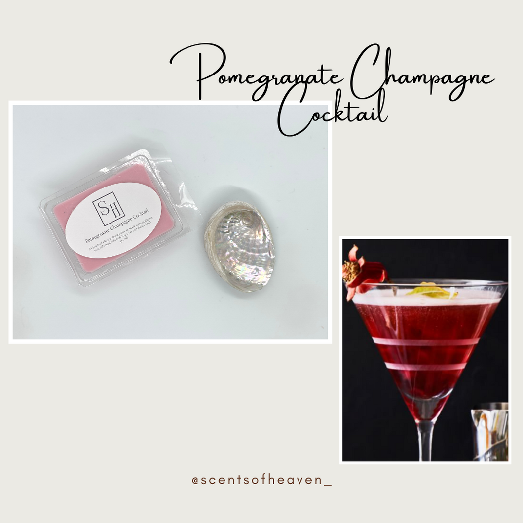 Pomegranate Champagne Cocktail Soy Wax Melts
