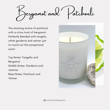 Load image into Gallery viewer, Bergamot and Patchouli Scented Candles

