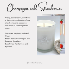 Load image into Gallery viewer, Champagne and Strawberries Scented Candles
