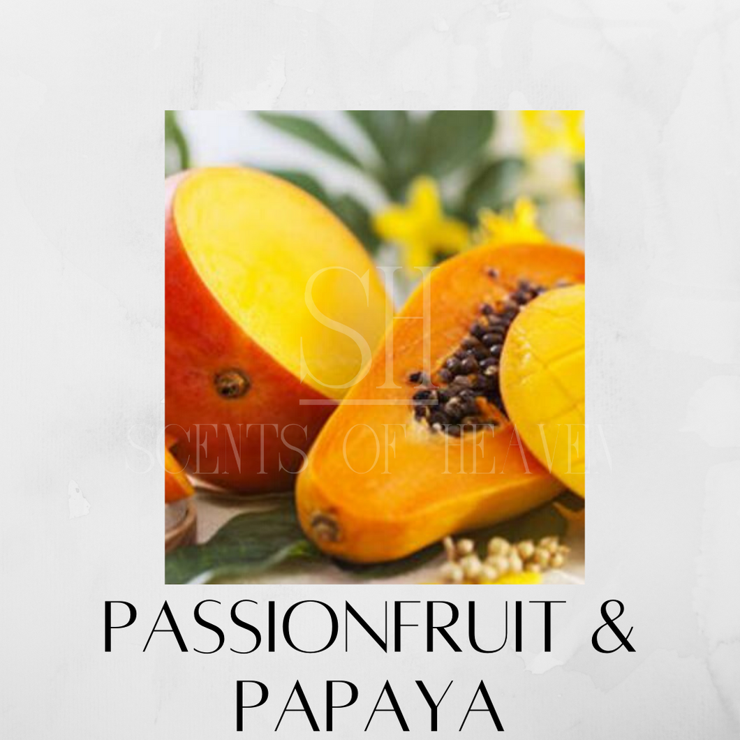 Passionfruit and Papaya Scented Candles