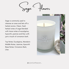 Load image into Gallery viewer, Sage Flower Scented Candles
