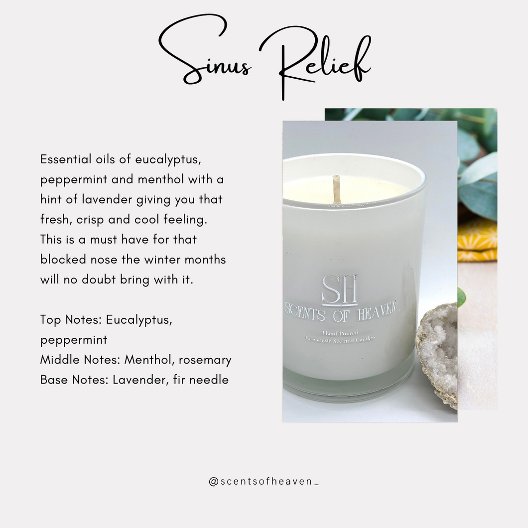 Sinus Relief Scented Candles