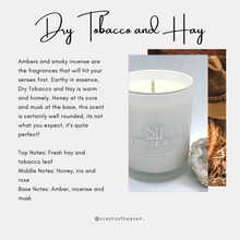 Load image into Gallery viewer, Dry Tobacco &amp; Hay Scented Candles
