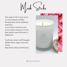 Load image into Gallery viewer, Musk Sticks Scented Candles

