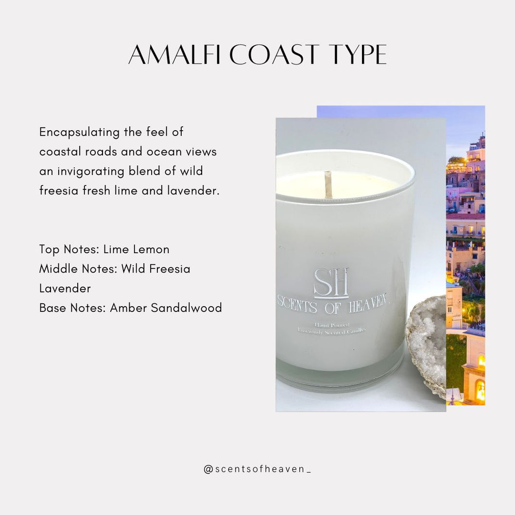 Amalfi Coast Type Scented Candles