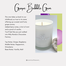Load image into Gallery viewer, Grape Bubble Gum Scented Candles
