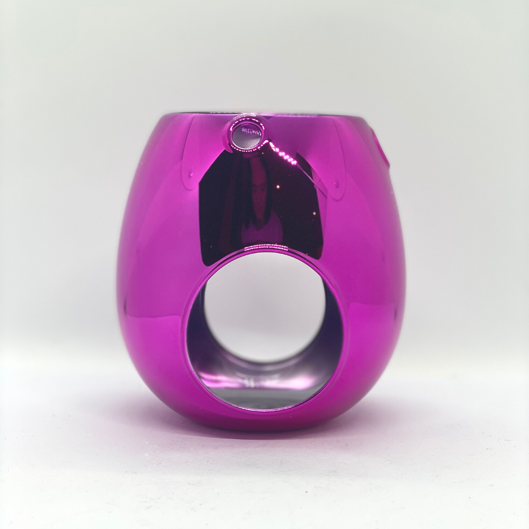 Hot Pink Electroplated Wax Warmer